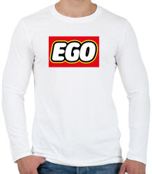 printfashion Ego - Lego - Férfi hosszú ujjú póló - Fehér (7327893)