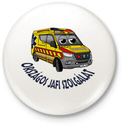 printfashion Jafi mentőautó pisti 2 - Kitűző, hűtőmágnes - Fehér (13333590)