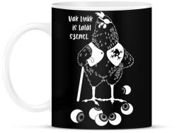 printfashion Vak tyúk is talál szemet - Bögre - Fekete (1201750)