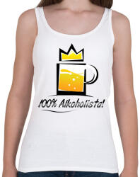 printfashion alkoholista - Női atléta - Fehér (2088801)