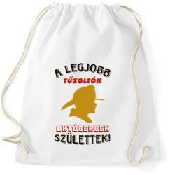printfashion Tűzoltó szülinapja október - Sportzsák, Tornazsák - Fehér (5778033)