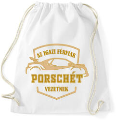 printfashion Porsche sofőr - Sportzsák, Tornazsák - Fehér (4996075)