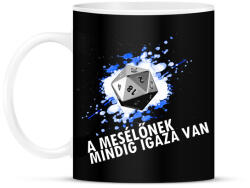 printfashion A mesélőnek mindig igaza van /világos minta/ - Bögre - Fekete (2001077)