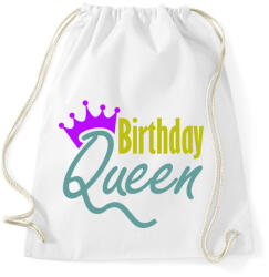 printfashion Szülinapos királynő - Sportzsák, Tornazsák - Fehér (1152886)