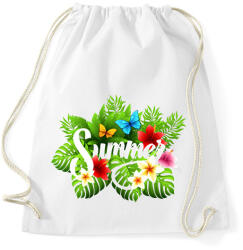 printfashion Summer flowers - Sportzsák, Tornazsák - Fehér (1616860)