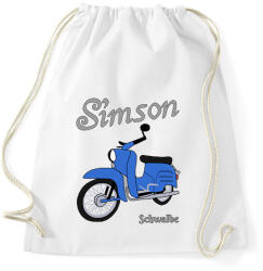 printfashion Simson schwalbe - Sportzsák, Tornazsák - Fehér (2934236)