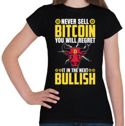 printfashion BITCOIN 4 EVER 43 - Női póló - Fekete (6110560)