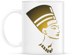 printfashion Egyiptomi női fej - Bögre - Fehér (1724809)