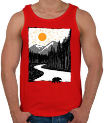 printfashion Vadon - Férfi atléta - Piros (258215)