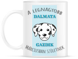 printfashion Legjobb gazdik - Dalmata - Hónappal - Bögre - Fehér (6299115)