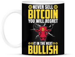 printfashion BITCOIN 4 EVER 43 - Bögre - Fekete (6110956)