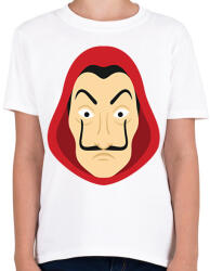 printfashion La casa de papel - Gyerek póló - Fehér (2523447)