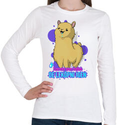 printfashion szeretni nem tudlak de leköpni igen - Női hosszú ujjú póló - Fehér (16161560)