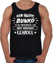 printfashion Nem vagyok bunkó - Férfi atléta - Fekete (11701464)