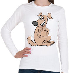 printfashion kutya - Női hosszú ujjú póló - Fehér (16202574)