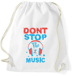 printfashion Zene - don't stop the music - Sportzsák, Tornazsák - Fehér (5643646)