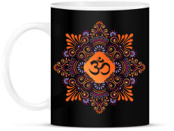 printfashion Szögletes mandala - Bögre - Fekete (14512077)