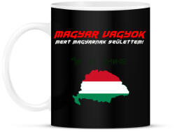 printfashion magyar vagyok - Bögre - Fekete (1531057)