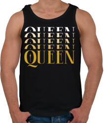 printfashion Queen golden - Férfi atléta - Fekete (13530685)