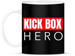 printfashion KICK BOX HERO - Bögre - Fekete (9463216)