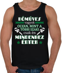 printfashion Mindenhez értek - Férfi atléta - Fekete (10291083)