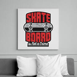 printfashion Deszkázni nem bűn - Vászonkép - Fehér (6631794)