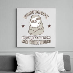 printfashion Sokat alszok - Vászonkép - Fehér (13516745)