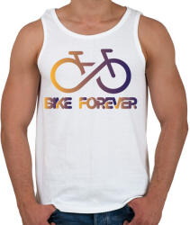 printfashion Bike forever - Férfi atléta - Fehér (7429438)