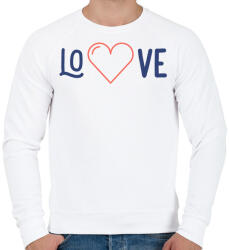 printfashion LOVE - Férfi pulóver - Fehér (10876919)