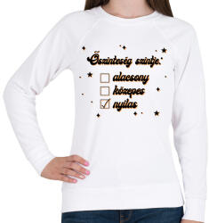 printfashion Őszinteség szintje - Női pulóver - Fehér (8525525)