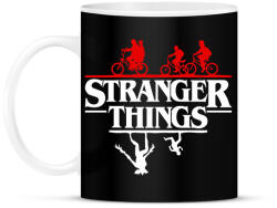 printfashion stranger things upside down - Bögre - Fekete (2145193)