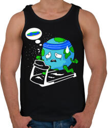 printfashion Lapos föld kardió - Férfi atléta - Fekete (1314002)