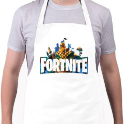 printfashion Fortnite logo Mancake - Kötény - Fehér (16349415)
