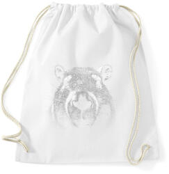 printfashion Capybara fej - Sportzsák, Tornazsák - Fehér (14721593)