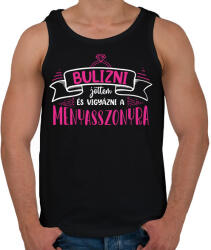 printfashion Bulizni jöttem - Csapat (white) - Férfi atléta - Fekete (7262341)