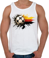 printfashion Német szurkoló - Férfi atléta - Fehér (14591818)