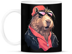 printfashion Capybara - rock - Bögre - Fekete (13758020)
