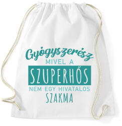 printfashion Szuperhős - Gyógyszerész - Sportzsák, Tornazsák - Fehér (7297788)