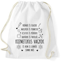 printfashion Nem is lennék semmi más - Sportzsák, Tornazsák - Fehér (8468515)