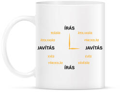 printfashion Az író órája - Bögre - Fehér (10440148)