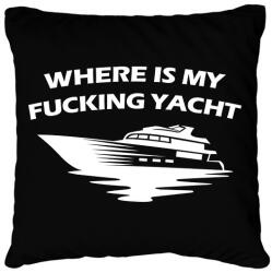 printfashion Yacht - Párnahuzat, Díszpárnahuzat - Fekete (14145036)