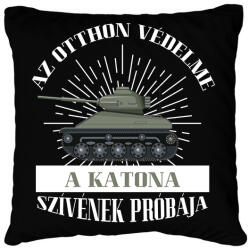 printfashion Az otthon védelme - Párnahuzat, Díszpárnahuzat - Fekete (7703477)