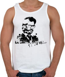 printfashion La casa de papel professor - Férfi atléta - Fehér (4896615)