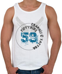 printfashion 59t&g-01. png - Férfi atléta - Fehér (403656)