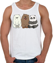 printfashion Friend Bears - Férfi atléta - Fehér (1248444)