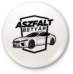 printfashion Aszfalt betyár - BMW - Kitűző, hűtőmágnes - Fehér (4345568)