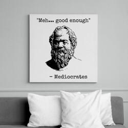 printfashion Mediocrates - Vászonkép - Fehér (6637224)