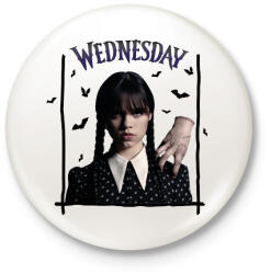 printfashion Wednesday és Izé - Kitűző, hűtőmágnes - Fehér (11608110)