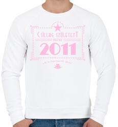 printfashion csillag-2011-pink - Férfi pulóver - Fehér (556503)