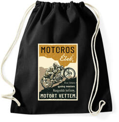 printfashion Motoros élet - Sportzsák, Tornazsák - Fekete (6362554)